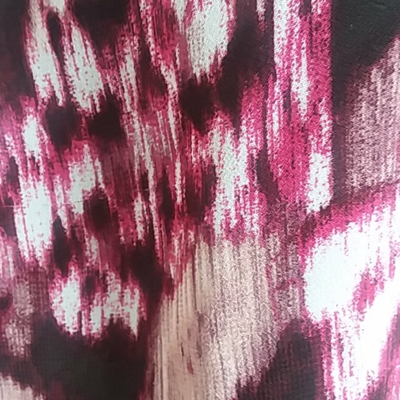 NY&C burgundy/cream flower tank top (#17) - Picture 6 of 6